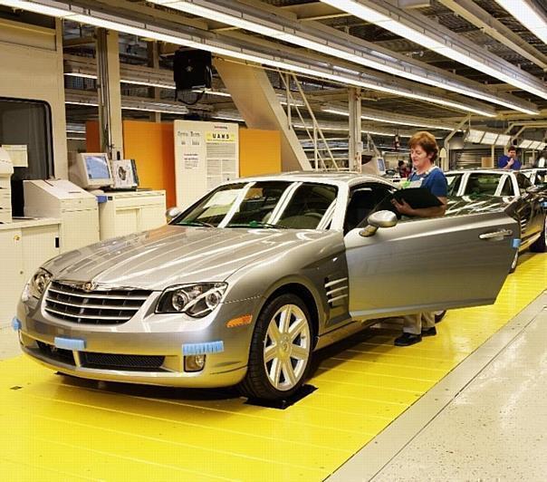 Chrysler Crossfire Endmontage im Karmann-Werk Osnabrück. 